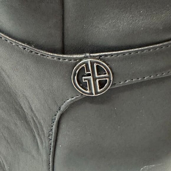 Giani Bernini Womens 11 M Black Zip Up Knee High Heel Boots NIB ZU9 - Picture 3 of 6